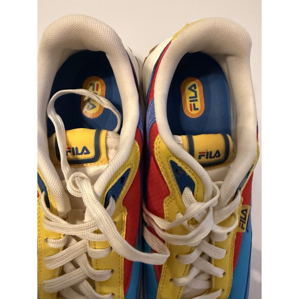 Fila Renno Sneakers Mens Size 9 Blue Yellow Red Colorblock Retro 1CM01280-431 - Picture 4 of 8